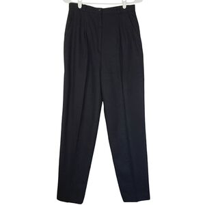 🟢7336 * Patty Woodward Virgin Wool Pants Black Size Unknown Vintage